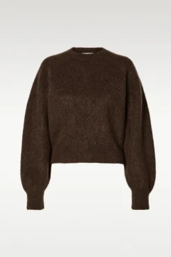 Mira ls knit short o-neck