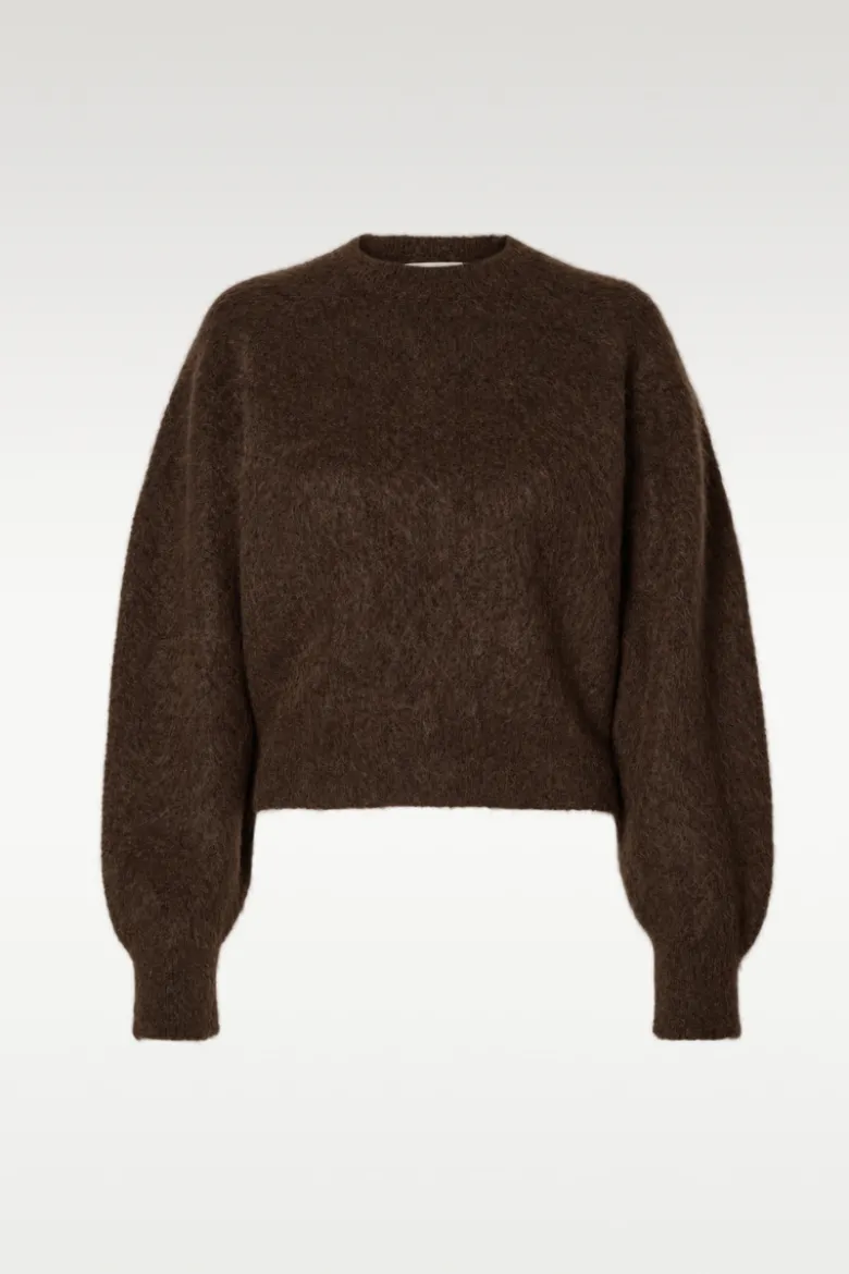 Mira ls knit short o-neck