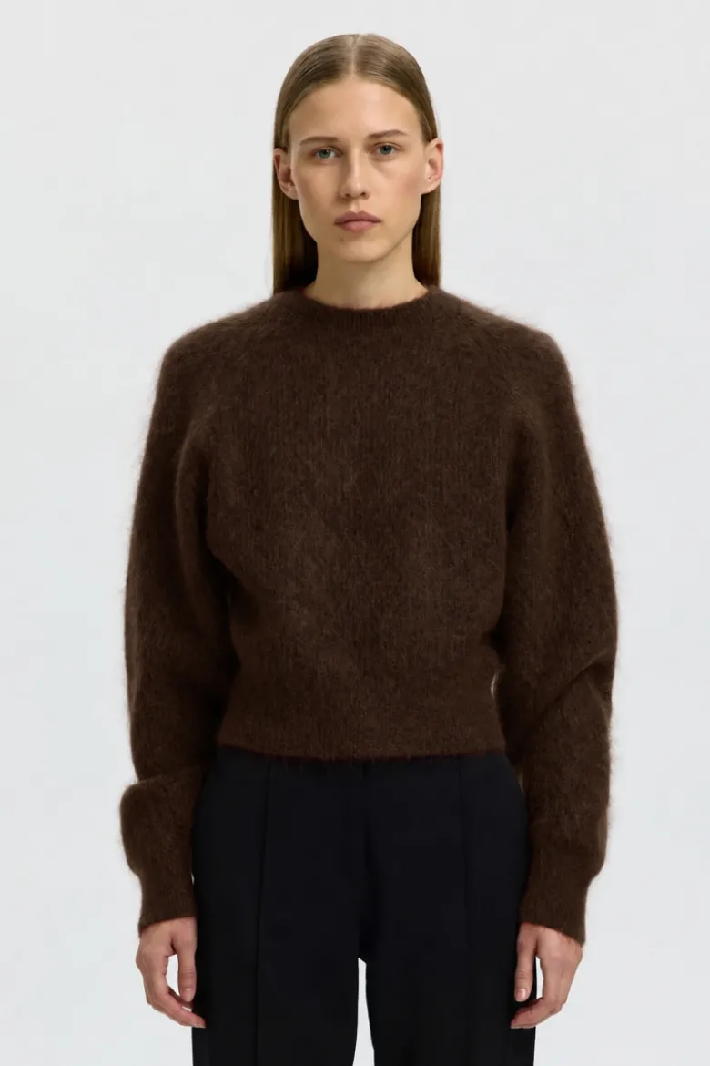 Mira ls knit short o-neck