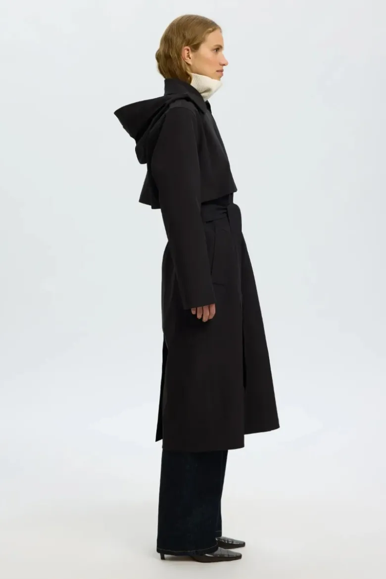 New aline tech trenchcoat