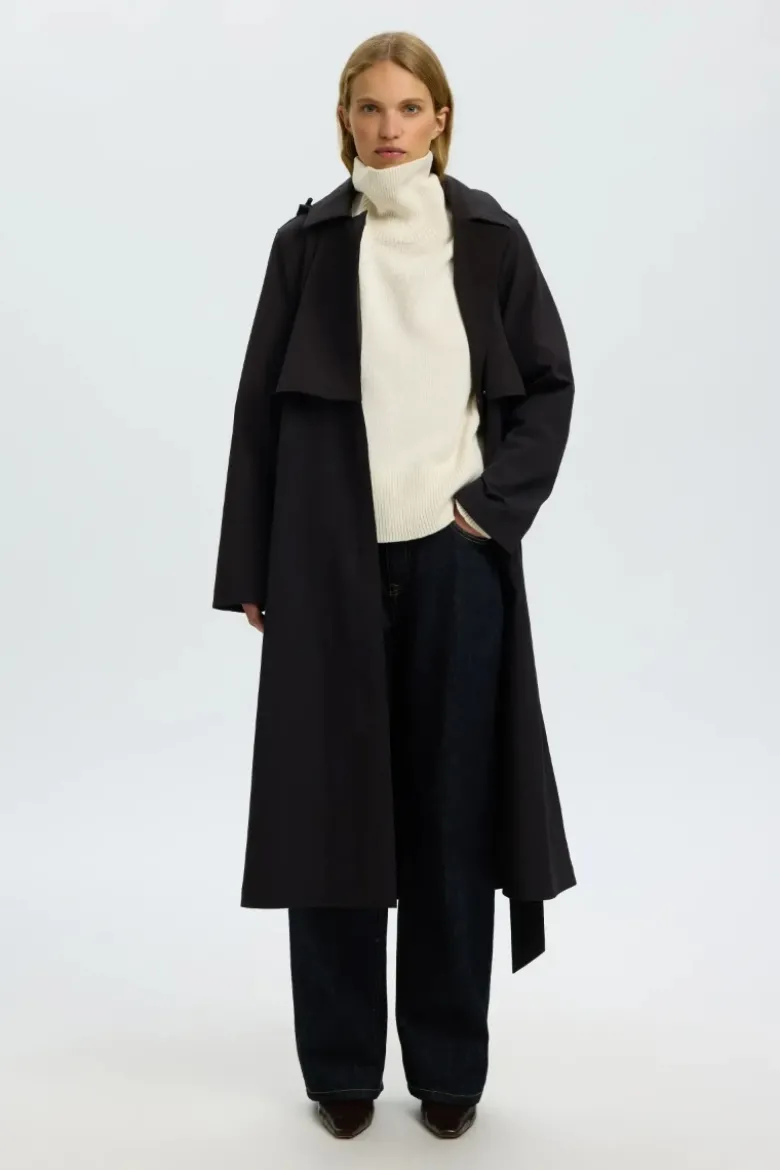 New aline tech trenchcoat