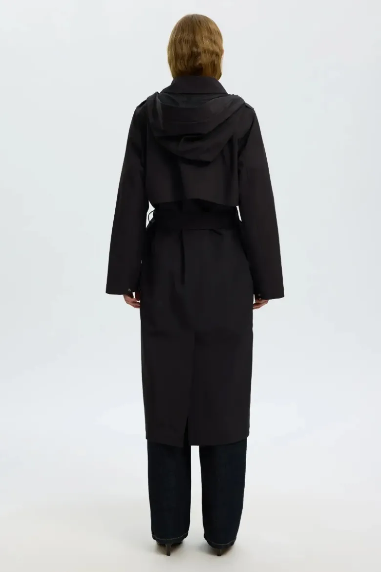 New aline tech trenchcoat
