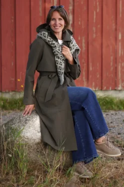 New aline tech trenchcoat