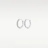 Nilea - Crystal Hoop Earrings - Onesize