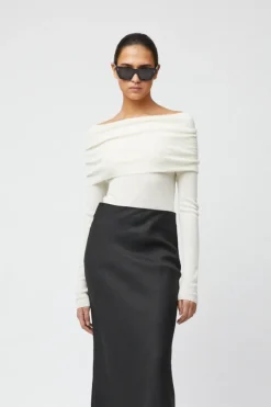Off Shoulder Knit Top