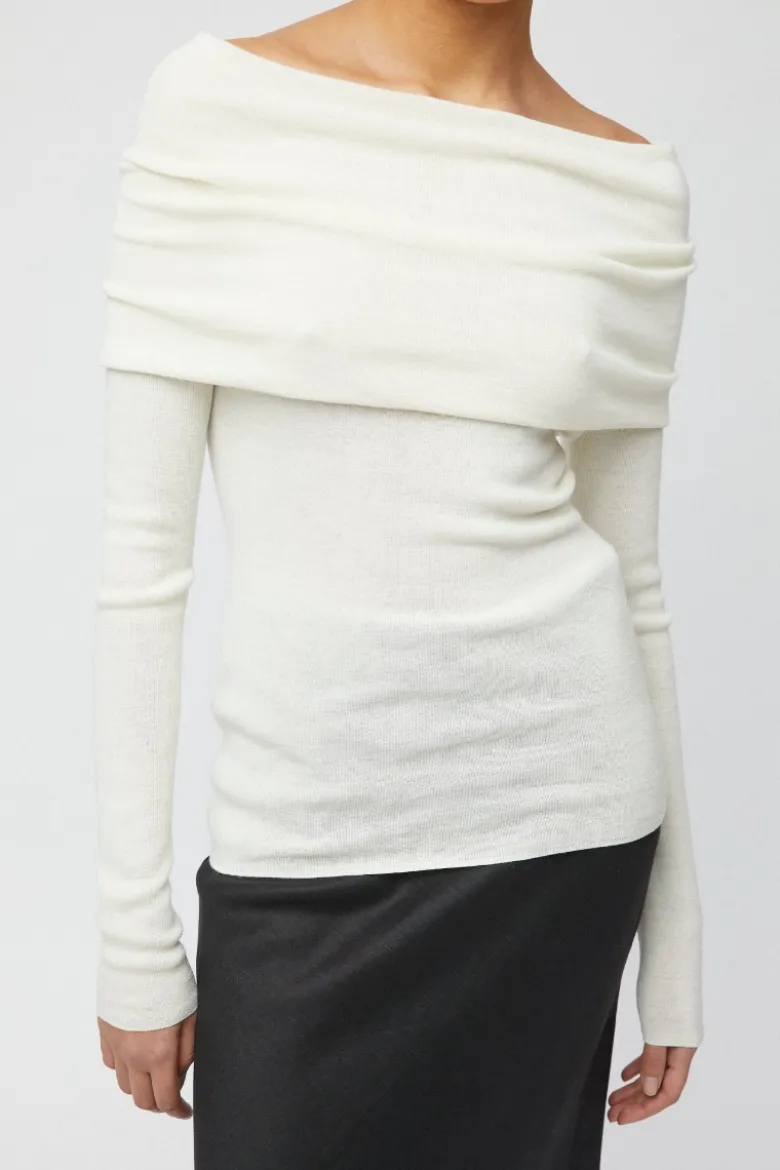Off Shoulder Knit Top