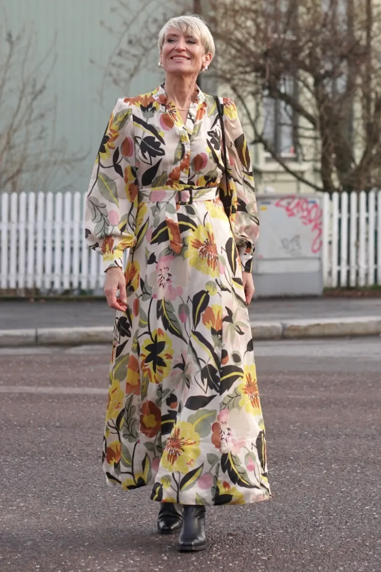 Organza Maxi Dress