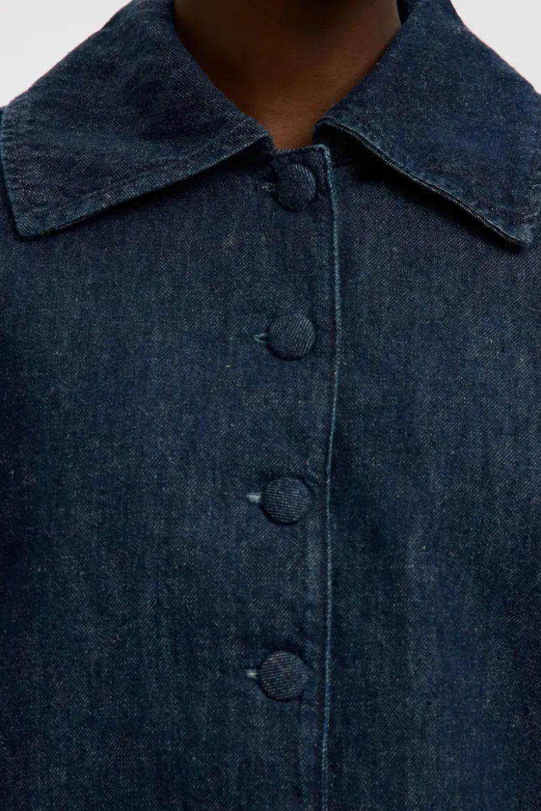 Relaxed hanny 3/4 denim jacket