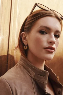 Sadie - Heart Hoop Earrings - Onesize
