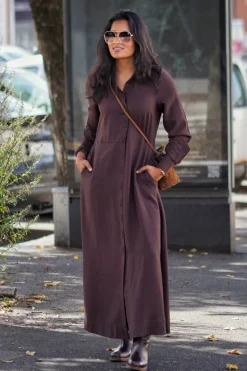 Safera ls long shirt dress