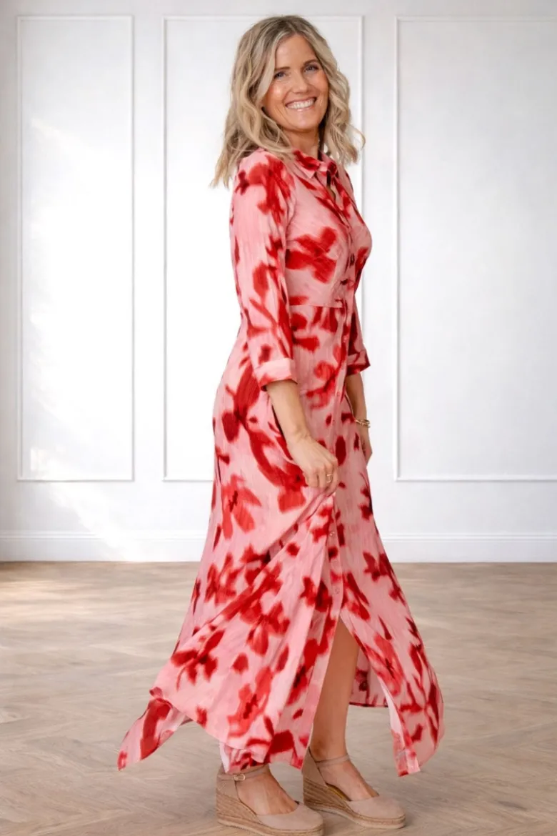 Savanna long shirt dress