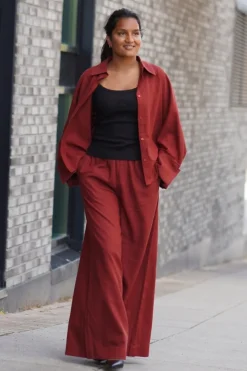 Tide linen pants