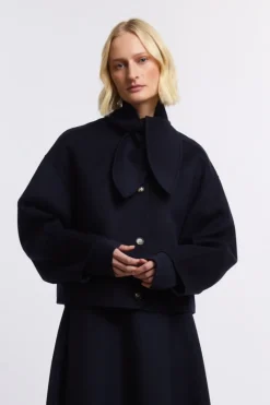 Tie wool jacket