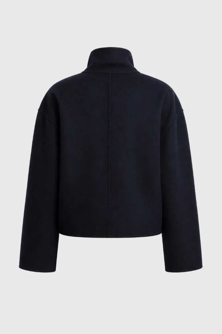 Tie wool jacket