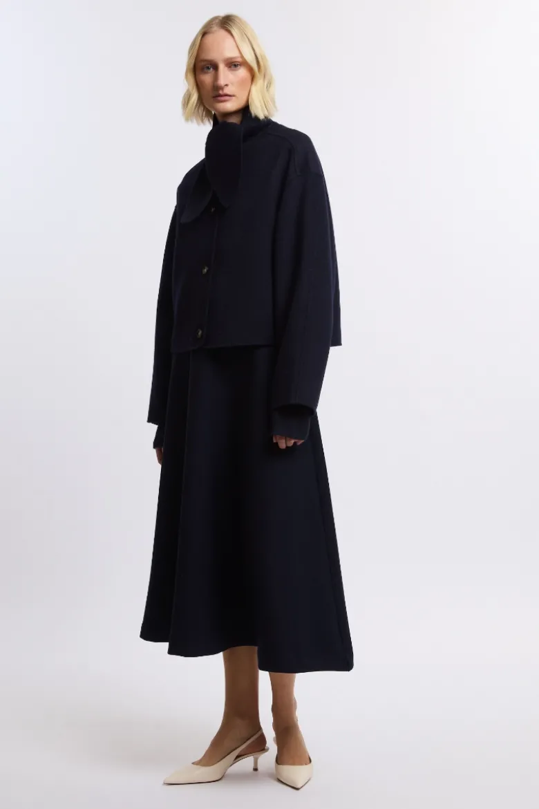 Tie wool jacket