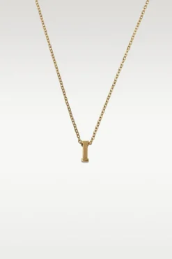 Viola - Letter Necklace Stainless Steel Gold