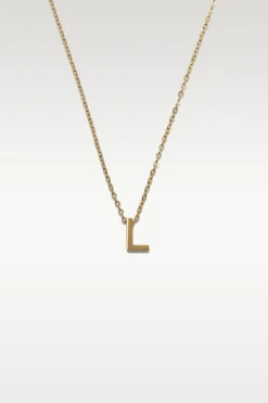 Viola - Letter Necklace Stainless Steel Gold