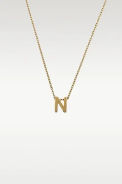 Viola - Letter Necklace Stainless Steel Gold