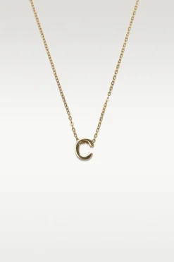 Viola - Letter Necklace Stainless Steel Gold