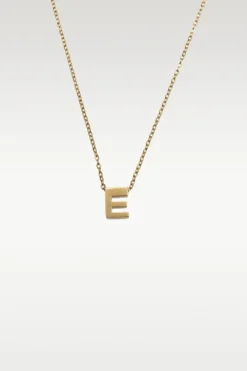 Viola - Letter Necklace Stainless Steel Gold