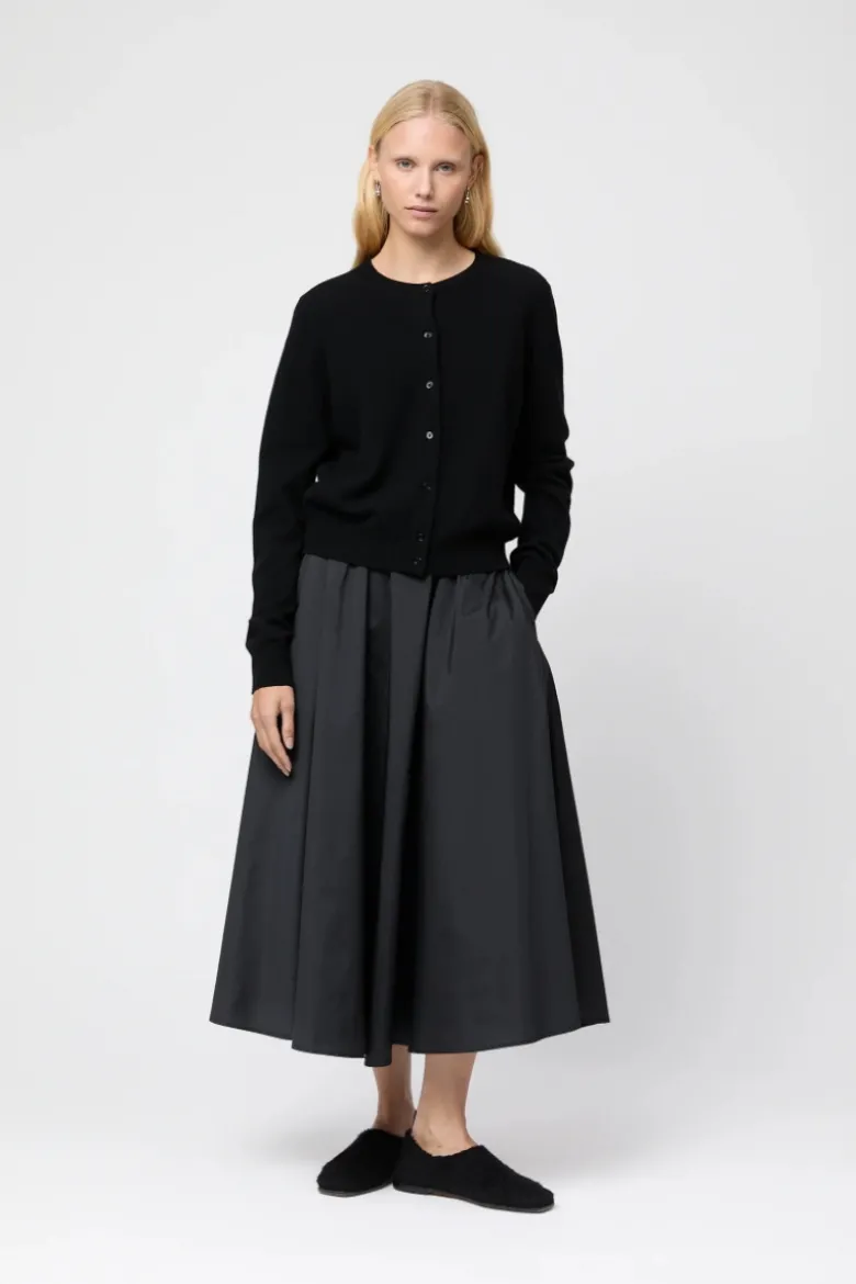 Vivienne Taffeta Midi Skirt