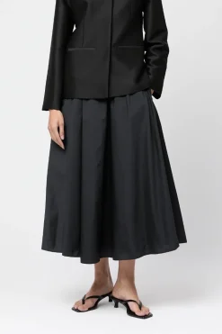 Vivienne Taffeta Midi Skirt